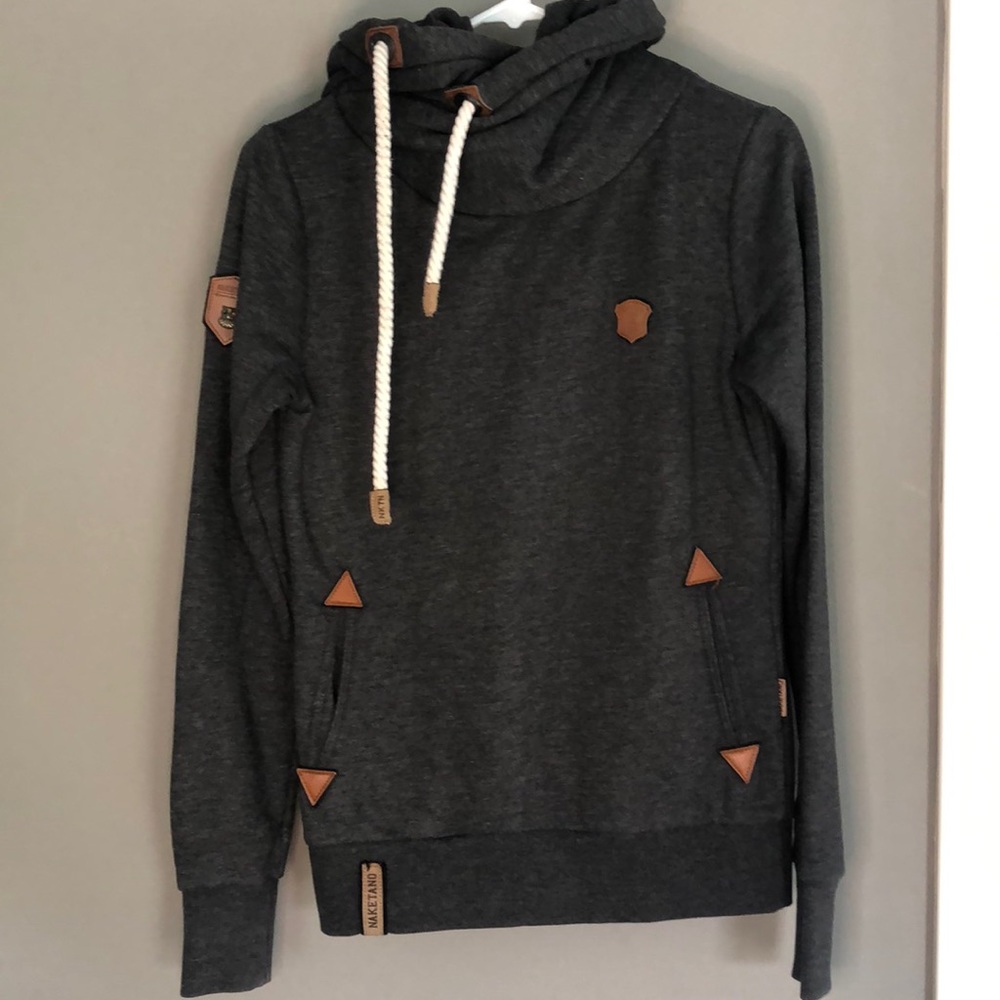 Naketano, S, grey hoodie, GREAT CONDITION